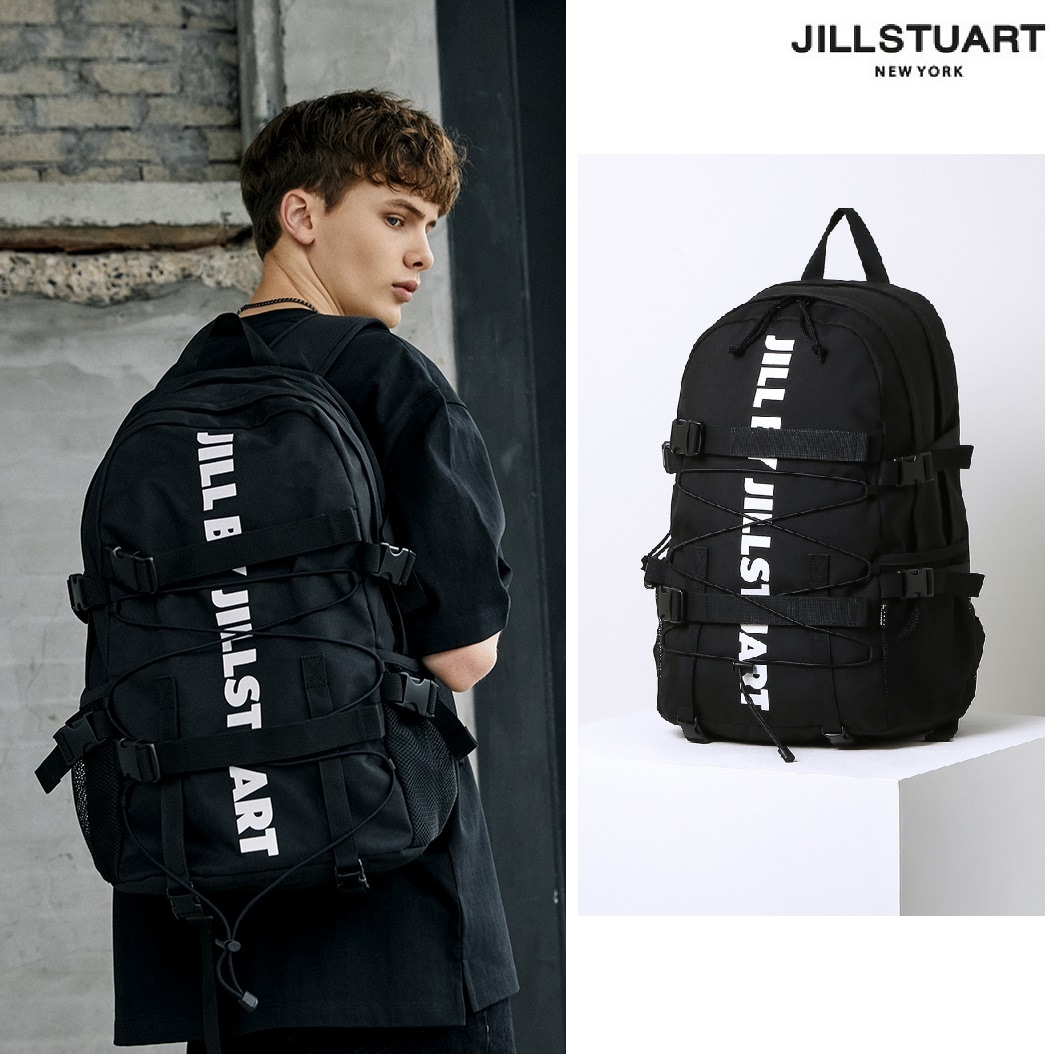 [23SS] Black Cordura Logo Buckle Backpack (+pouch) 新学期 新商品 学生ファッション