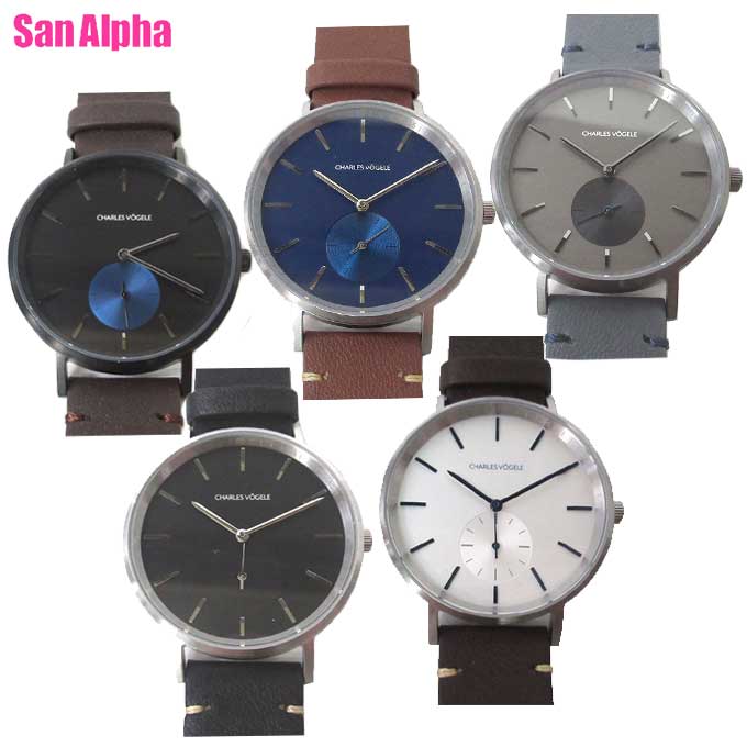 【腕時計】 メンズ クオーツ レザーベルト V0720 G57/V0720 S04/V0720 B43/V0720 S02/V0720 S03 【国内即送】