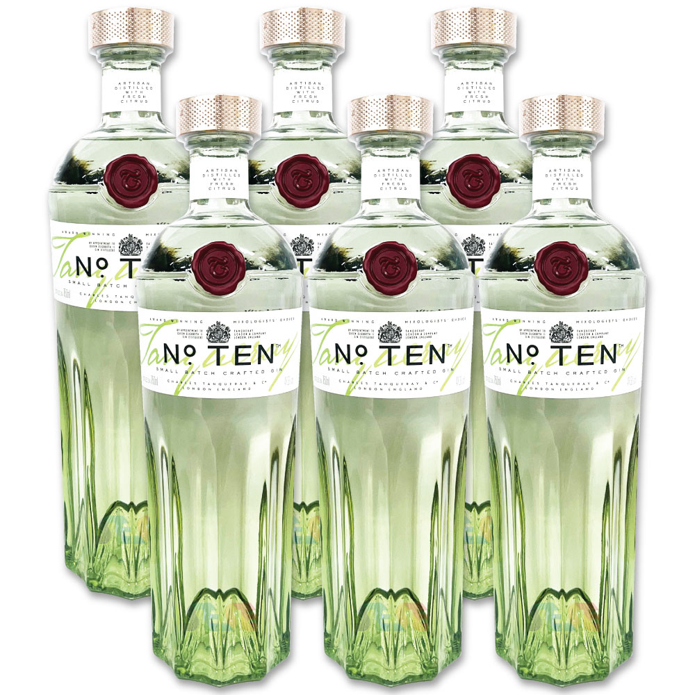 [正規品 新型] タンカレー ナンバーテン 750ml 6本セット イギリス ジン Tanqueray NO.10