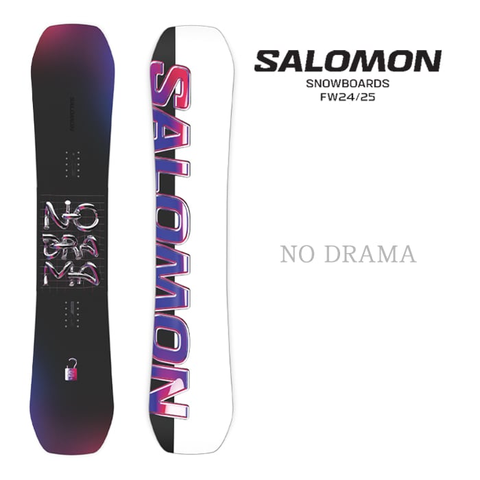 新品未使用 24-25 SALOMON BOARD NO DRAMA 143cm安心保証 即日発送 土日祝発送OK 120