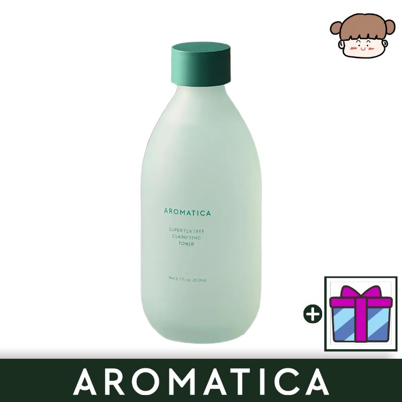AROMATICA スーパーティーツリークラリファイングトナー 200ml / ティーツリー トナー クラリファイング トナー 皮脂ケア 化粧水 毛穴ケア ニキビケア さっぱり 化粧水 脂性肌 化粧水