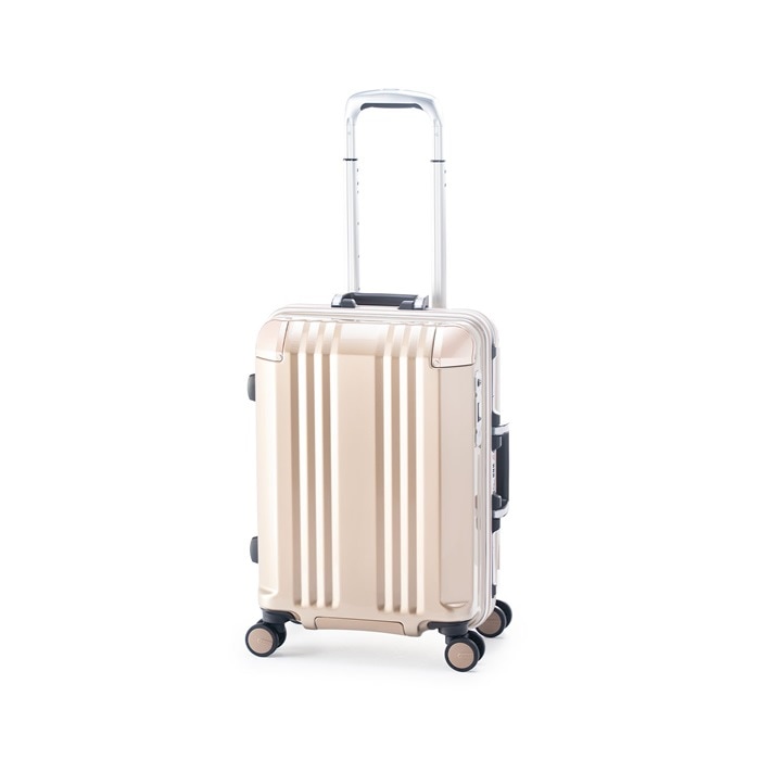 ハードキャリーケース デカかるEdge FRAME 3～4泊 35L ALI-070R-18-CGD シャンパンゴールド