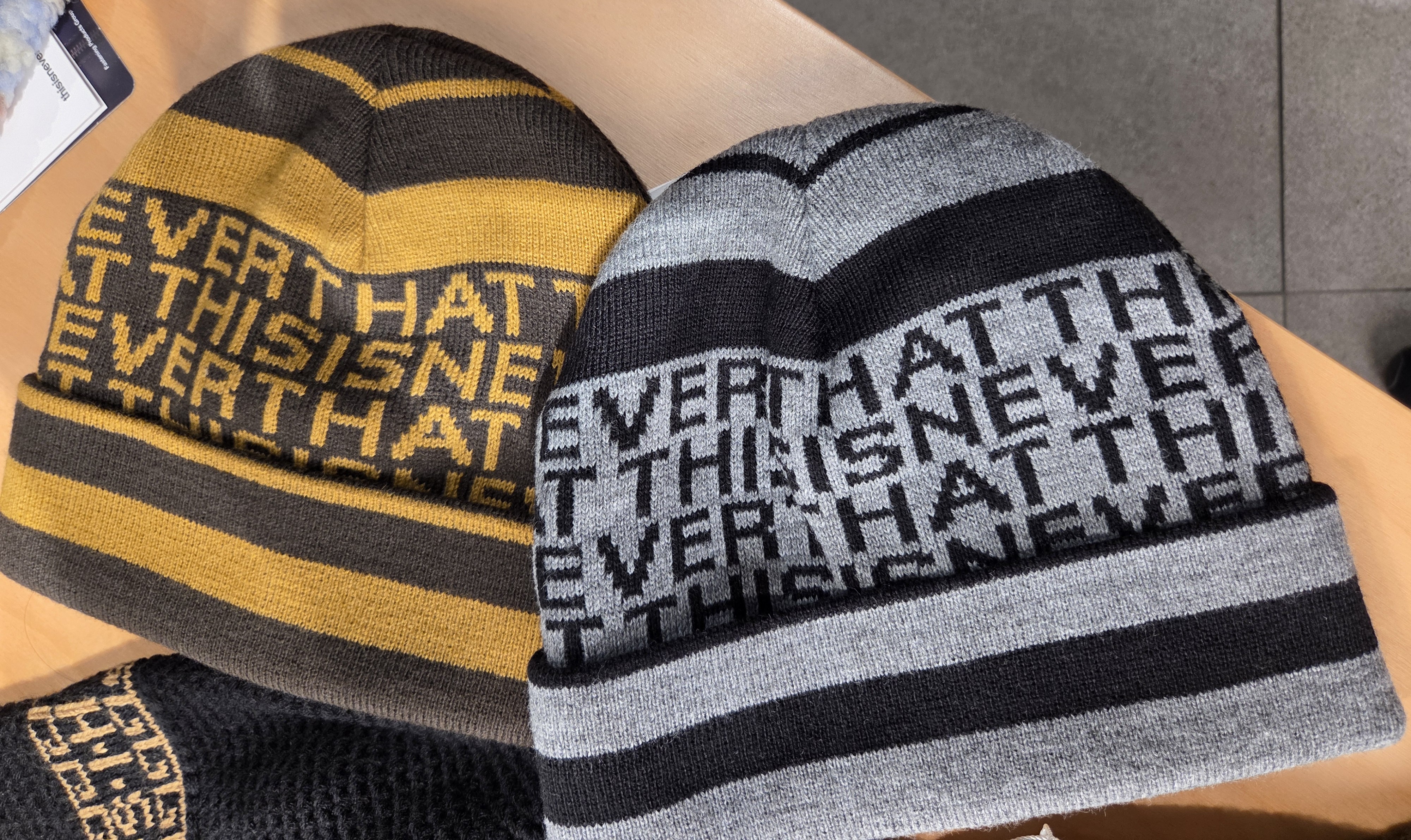 【THISISNEVERTHAT】 25FW STRIPED JACQUARD BEANIE : 2COLORS
