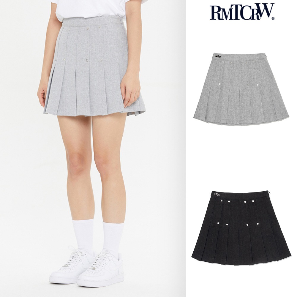 【ROMANTIC CROWN】 SHINING LOGO PLEATS SKIRTS