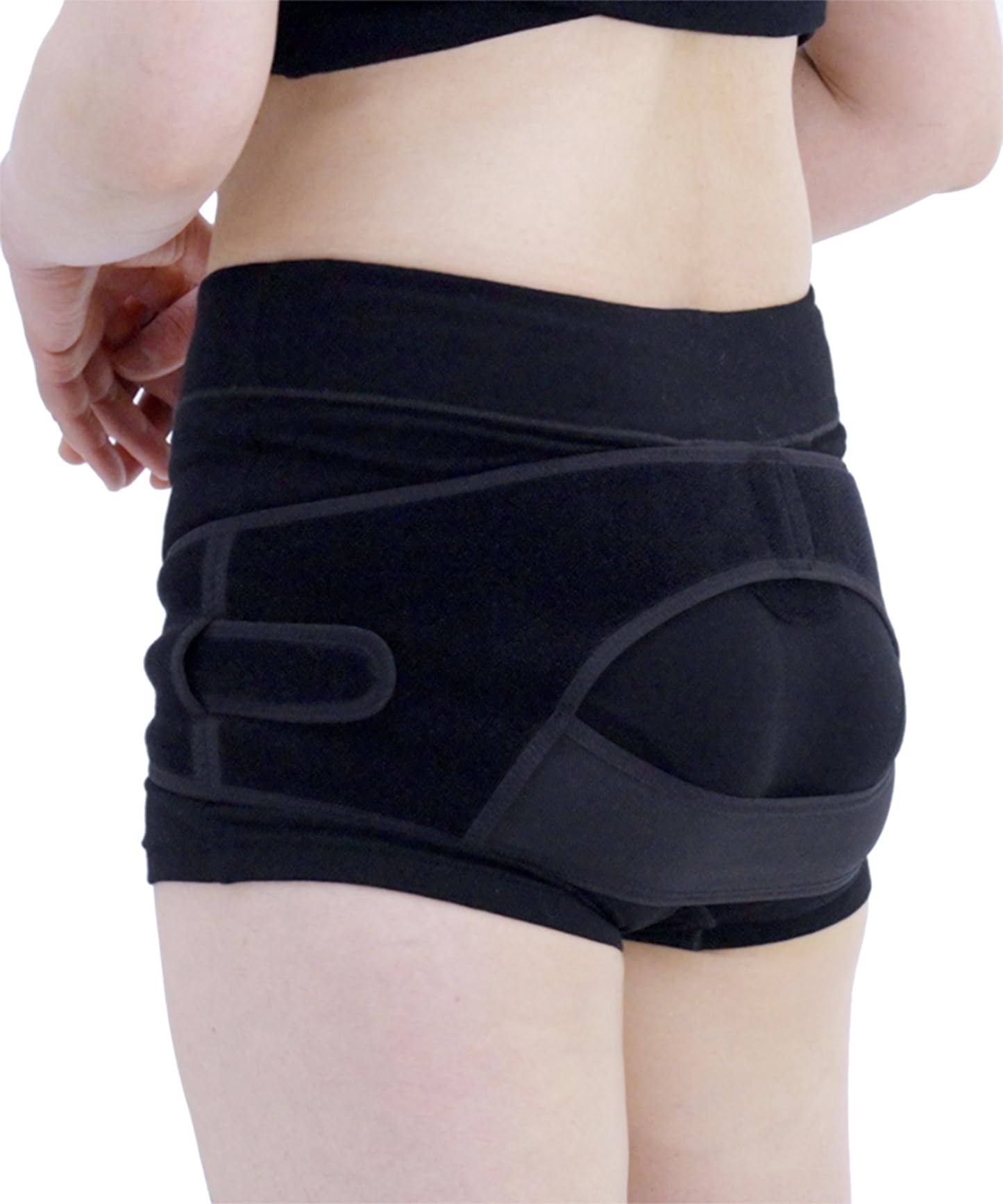 はく骨盤ベルトショーツタイプ 【産前・産後兼用】 ボーイレングスショーツ 動いてもズレにくい 簡単着脱 お洗濯簡単 MHR607レディース