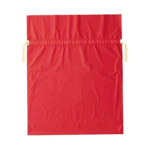 （まとめ）店研創意 ストアエキスプレス梨地リボン付ギフトバッグ レッド 45cm 1パック（20枚）10セット