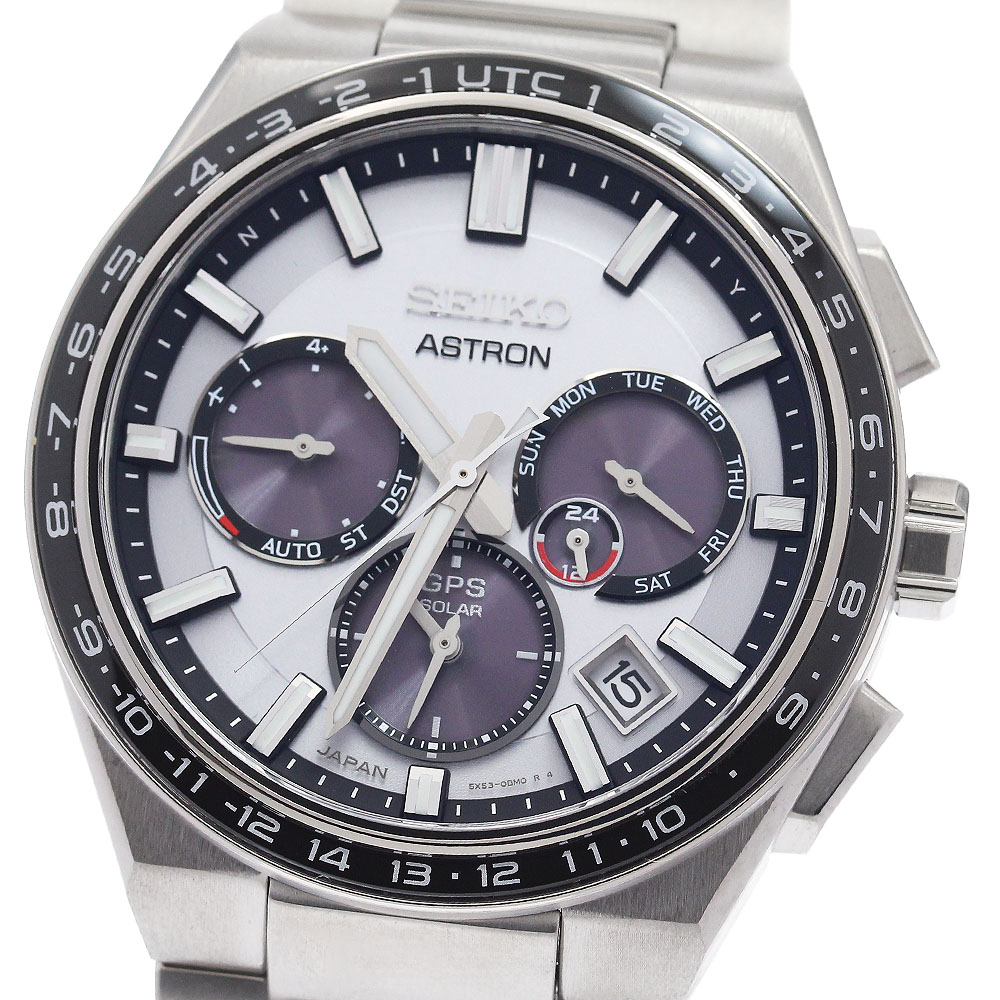 セイコー SEIKO SBXC107/5X53-0BR0 アストロン GPS デイデイト ソーラー電波 メンズ 極美品 箱・保証書付き_959673【中古】