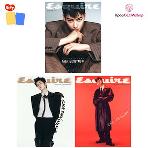 翻訳本贈呈 ESQUIRE 2025年 9月号 表紙 Cha Eunwoo (ASTRO) チャ ウヌ (+非公式 トレカ 贈呈)