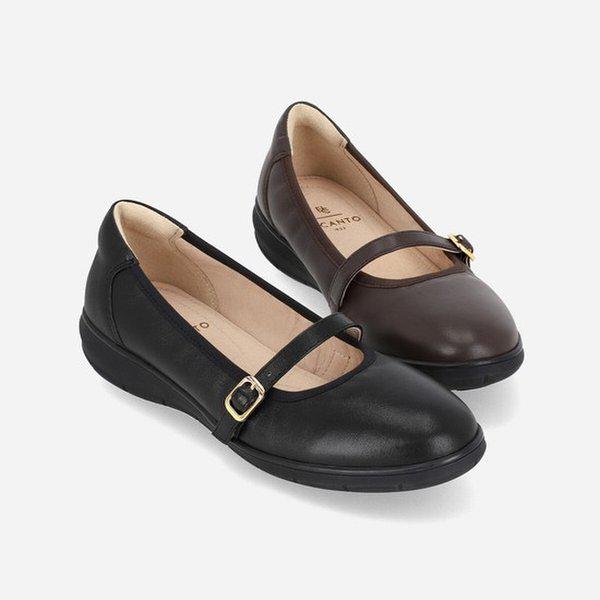 女性羊革メリージェーンフラットシューズ 3.5cm LCWC15U539