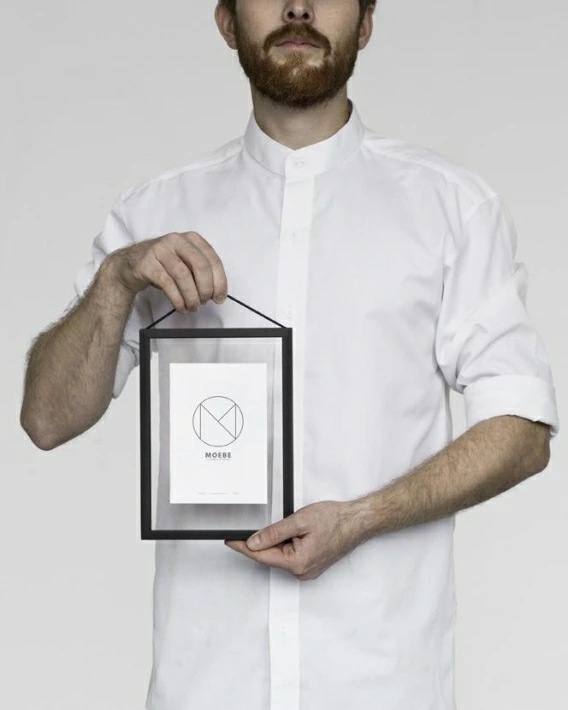 【メール便配送OK】MOEBE A5 FRAME (black) 黒 A5 4,950円