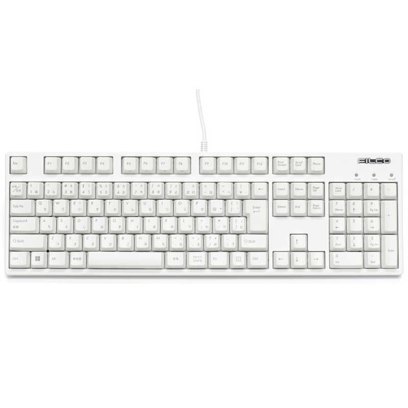 FILCO　キーボード Majestouch 3 HAKUA 静音赤軸 日本語 ［有線 / PS/2・USB］　FKBN108MPS/JMW3