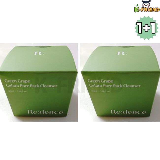 [1+1]青ぶどうジェラート弱酸性泡フォームクレンジング毛穴パッククレンザー100ml x 2個 青ぶどう 洗顔フォーム 毛穴 汚れ 洗浄 角質 ケア 洗顔 うるおい 洗顔料 泡 洗顔 人気