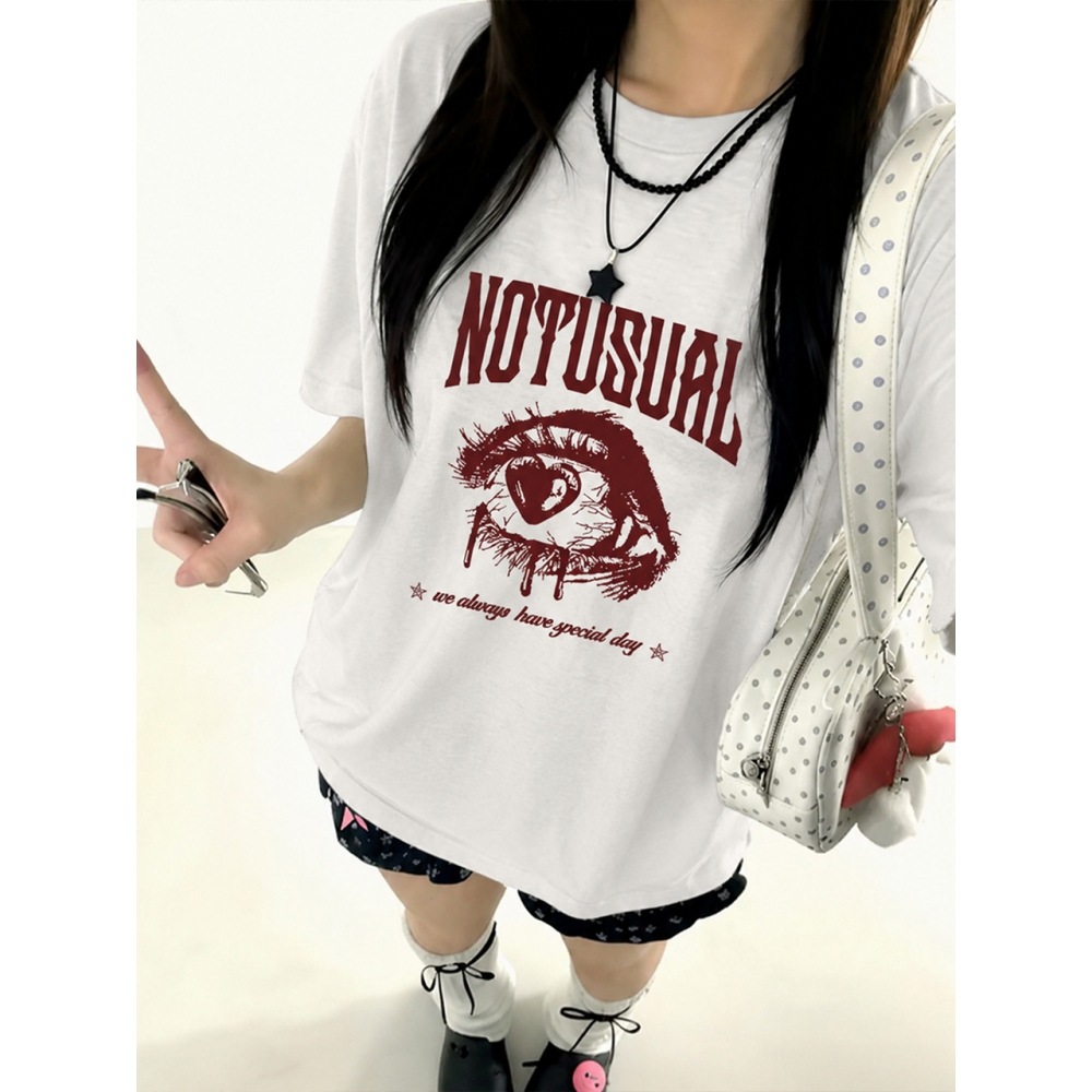 ノーユージュアル・レッドアイオーバーフィットTシャツ 4color