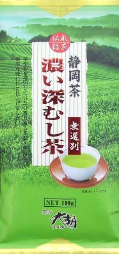 茶の大胡 濃い深むし茶無選別 100g