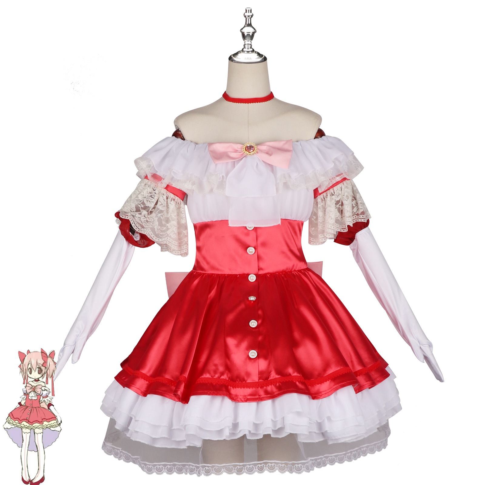 魔法少女小圆服 魔女之夜的回天服鹿目圆粉色礼服服 5,998円