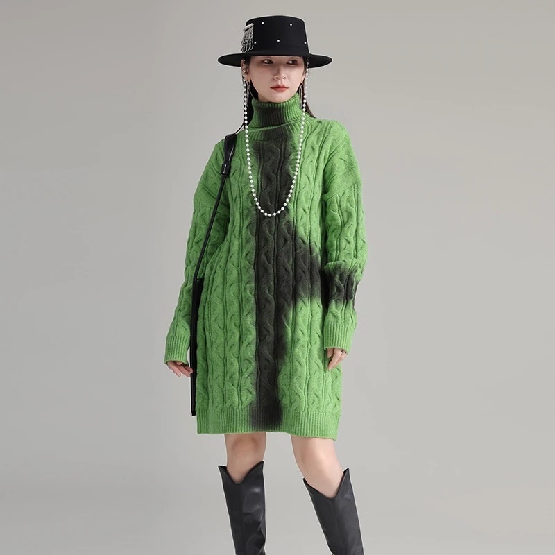 初春 人気なリブニットマウンテンパーカー カシミヤタッチ クリスマスコスプレ 人気なリプニット ベーシックニット 高品.質 セーター ワンピース 秋 冬 ニット トップス 着痩せ レディース