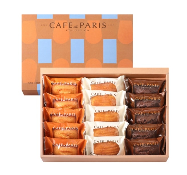 フレンチ焼菓子コレクション 構成:チョコフィナンシェ5個アーモンドフィナンシェ5個バニラマドレーヌ5個