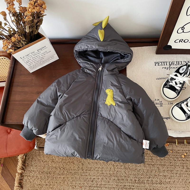 子供用ダウンジャケット冬の男児用韓国版新国標90白カモフラコートDW 245862