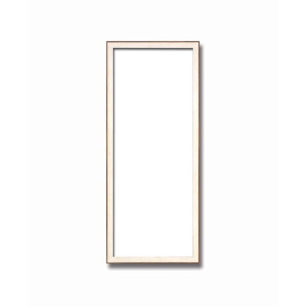 ( てぬぐい額 ) 軽い樹脂製 縦長額 横長額 前面透明PET仕様 890×340mm ホワイト 額 額縁 フレーム