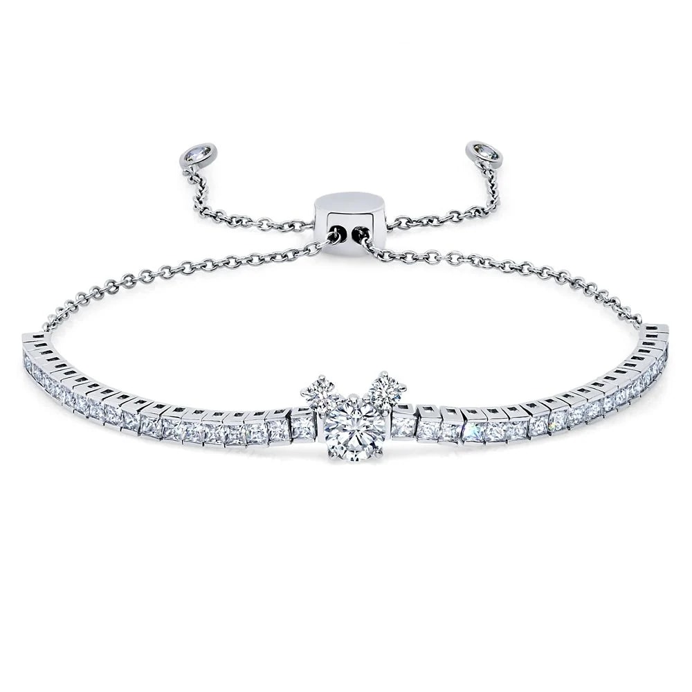 CRISLU ミッキーマウスアイコンボロブレスレット（CRISLU）-プラチナ