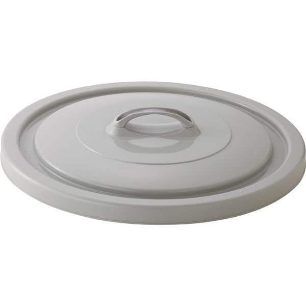 4セット ダストボックス/ゴミ箱 フタのみ単品 130G用蓋 ライトグレー 丸型 ベルク 家庭用品 掃除用品 業務用
