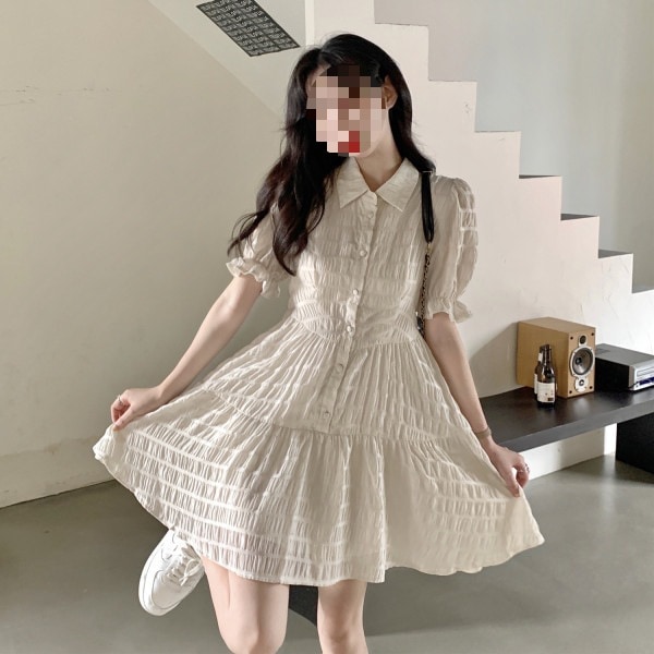 【1つ買うと10つ無料】リトルプリンセススカートシフォンウエストスリーブスリーピングスモールフレッシュ