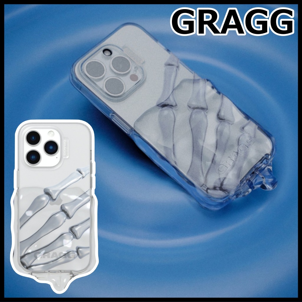 【GRAGG x MUDDYCAP】 DOUBLE LAYERS CASE-CLEAR [x MUDDYCAP] 韓国 スマホケース