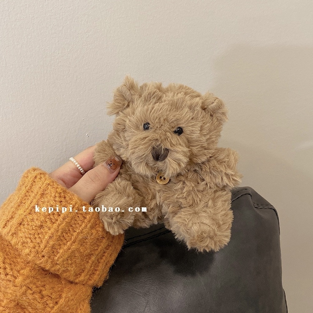 かわいいぬいぐるみテディベア人形airpodspro ヘッドフォン保護カバー 1/2 世代ユニバーサル Apple 3 世代ケースに適しています r n1001- Airpods 新しい第 3 世代