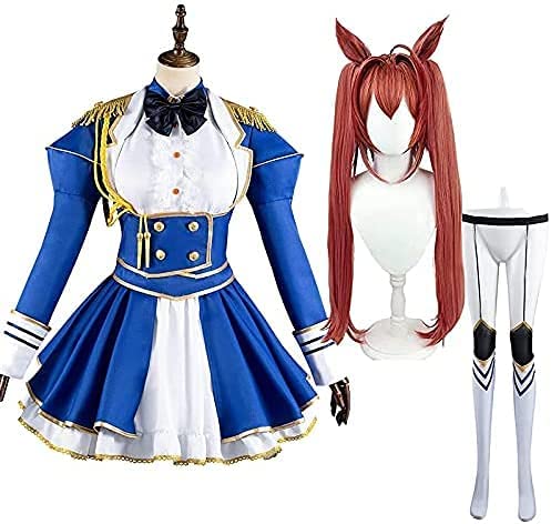 コスプレ衣装ダイワスカーレット勝負服ウマ娘 プリティーダービー ウィッグ耳付き靴下付きコスプレ衣装