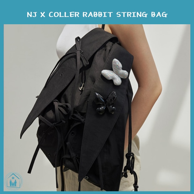 NEWJEANS - NJ X COLLER RABBIT STRING BAG (SHADE BLACK) 6,350円