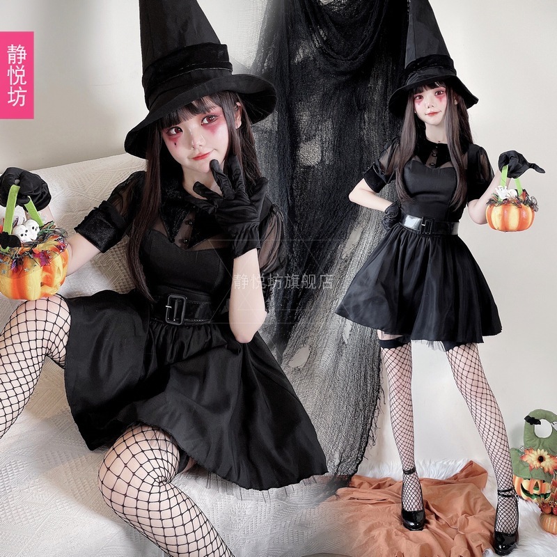 ハロウィン大人用コスチューム黒魔術師魔女コスチューム舞踏会ドレスパーティードレス吸血鬼悪魔ドレス