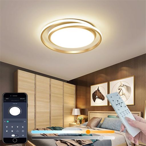 KOVOL LED シーリングライト 6畳 8畳 10畳 おしゃれ 北欧 照明器具 天井 「APP遠隔制御 無段階調光調色 引っ掛対応 工事不要 日本語取説付き リモコン/スマホAPPで遠隔制御 タイ