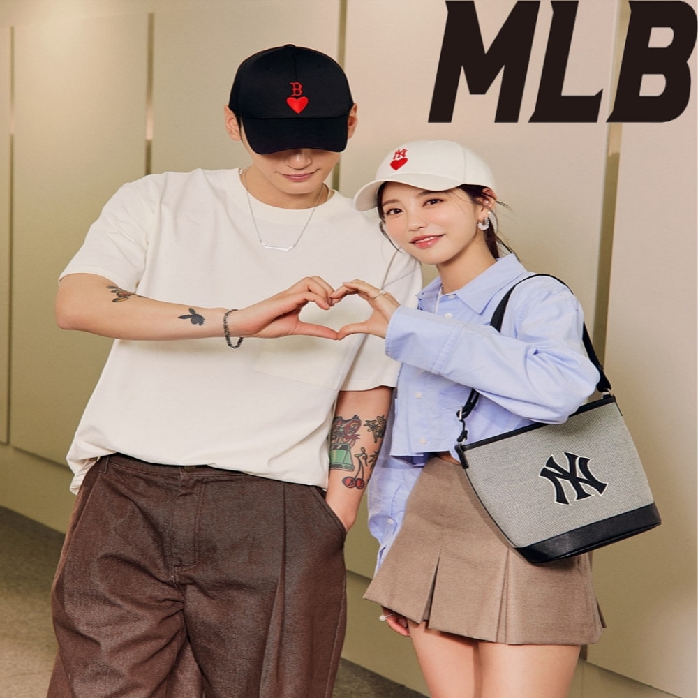 クーポン贈呈/MLB KOREA /Heart Structure Ball Cap/ユニセックス/ キャップユニセックス/韓国ファッション/ペアルック