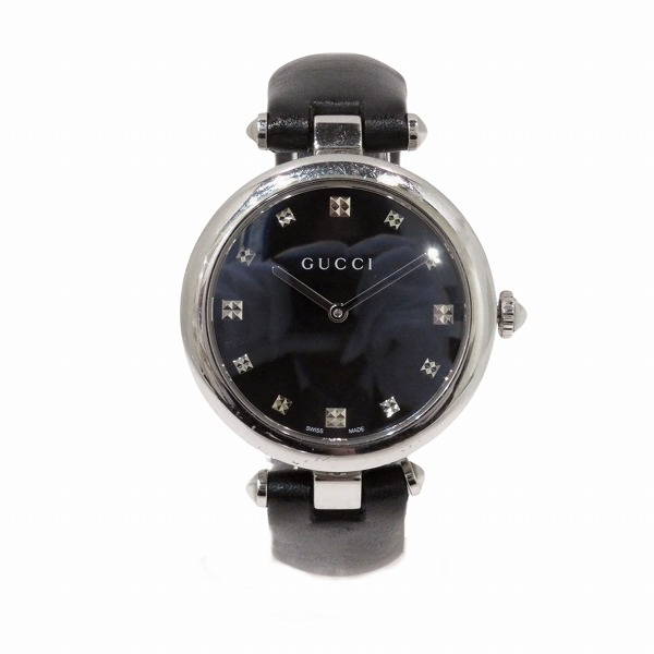 グッチ ディアマンティッシマ 141.4 クォーツ 腕時計 レディース 【中古】