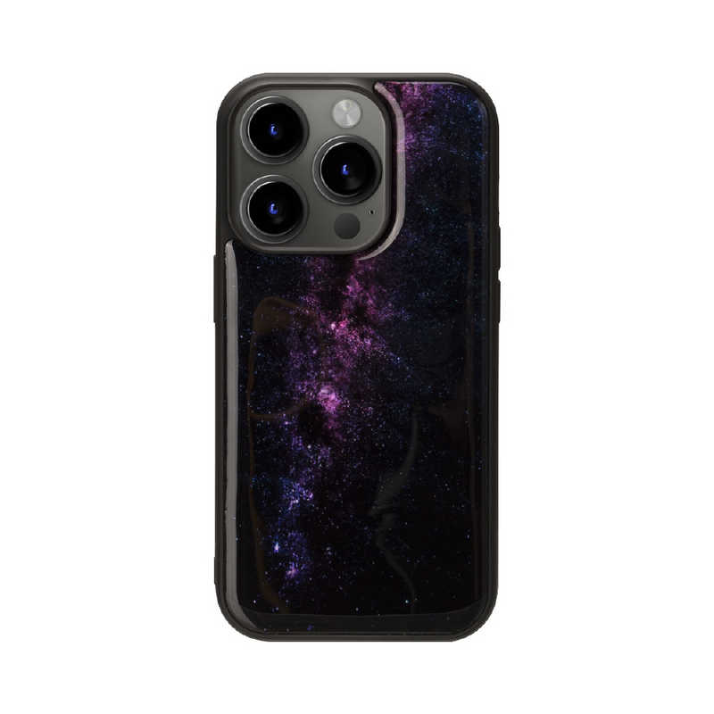 ROA　iPhone15 6.1インチ 天然貝ケース ikins Milky way　I25487i15PR