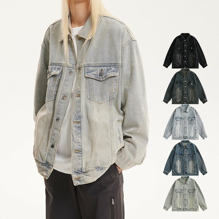 デニムジャケット レディース トップス ジャケット 長袖 無地 シンプル カジュアル 薄手 春 秋 多色 おしゃれ ショート丈