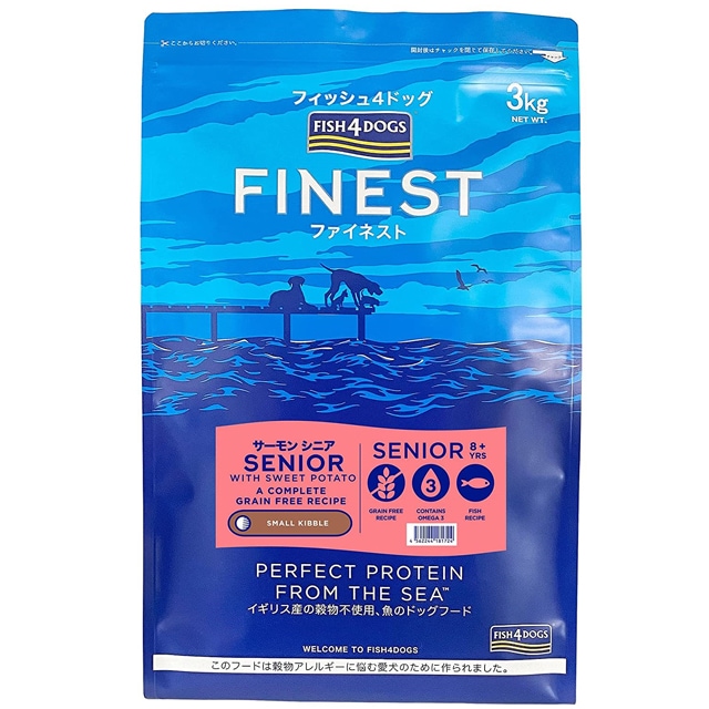 フィッシュ4 ドッグ サーモン シニア 小粒 3kg