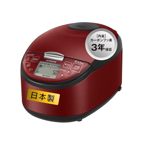 日立(HITACHI) 炊飯器 5.5合 圧力IH RZ-H10EJ R メタリックレッド 日本製