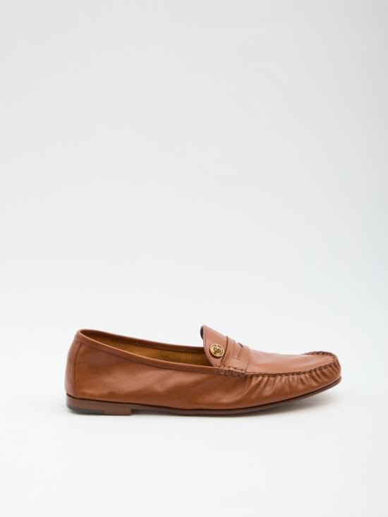 VERSACE Women Laced up Shoes 1023431 BROWN