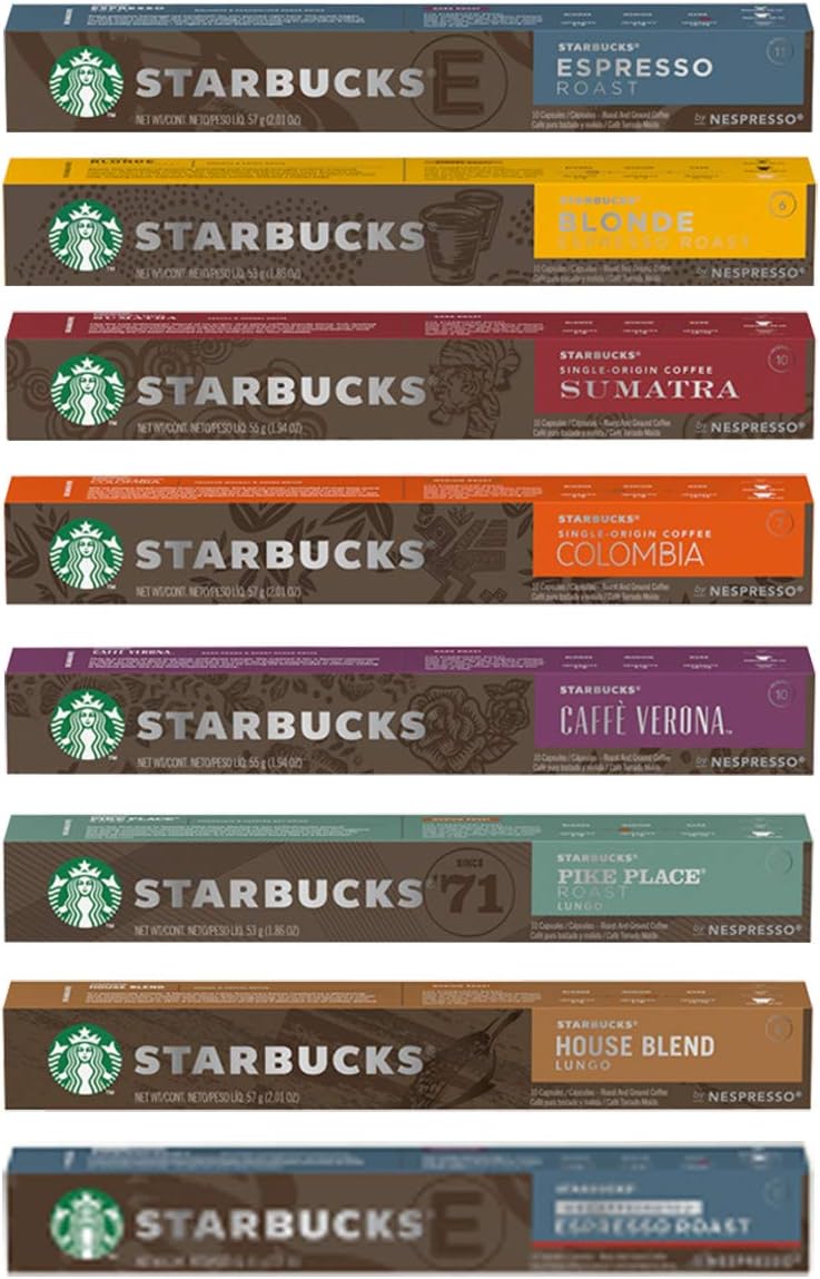 Nespressoネスプレッソ by Starbucks スターバックス 8種 8０カプセル 5,002円