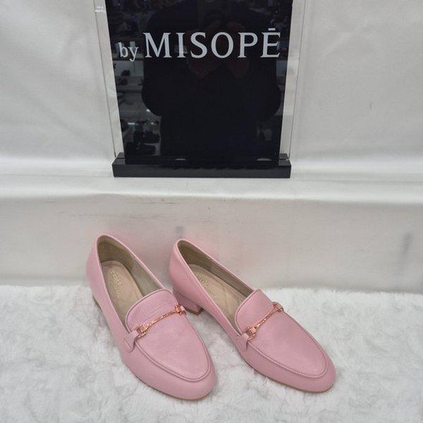 By 女性 シンプル装飾 クラシック ローファー 112HT419FF005 PINK 2 JJ