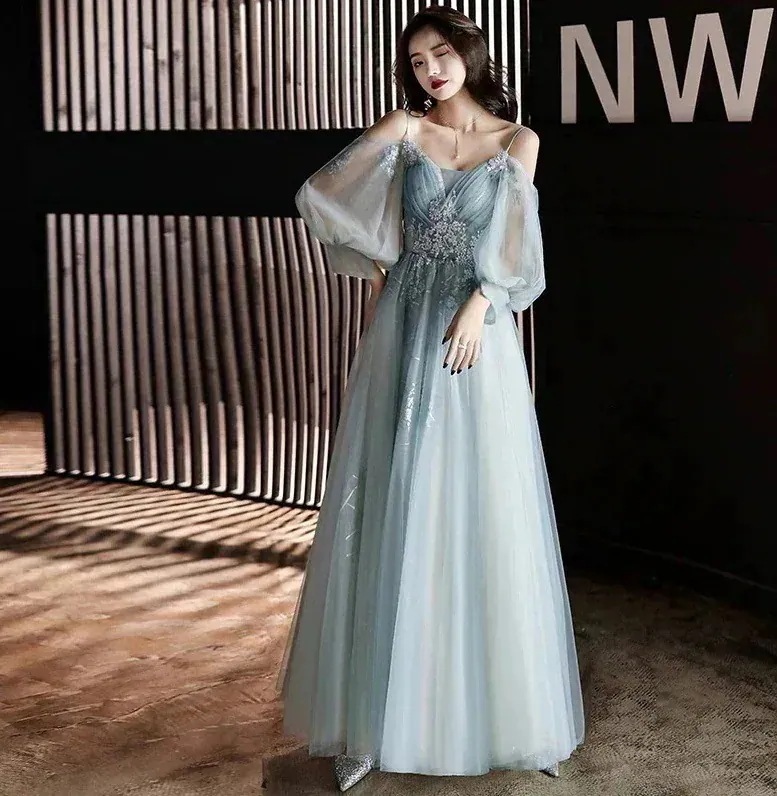 パーティードレスウェディングドレス　エンパイア花嫁ドレス二次会ドレス大きいサイズパーティーロングドレスドレス　カラードレスパーティドレス