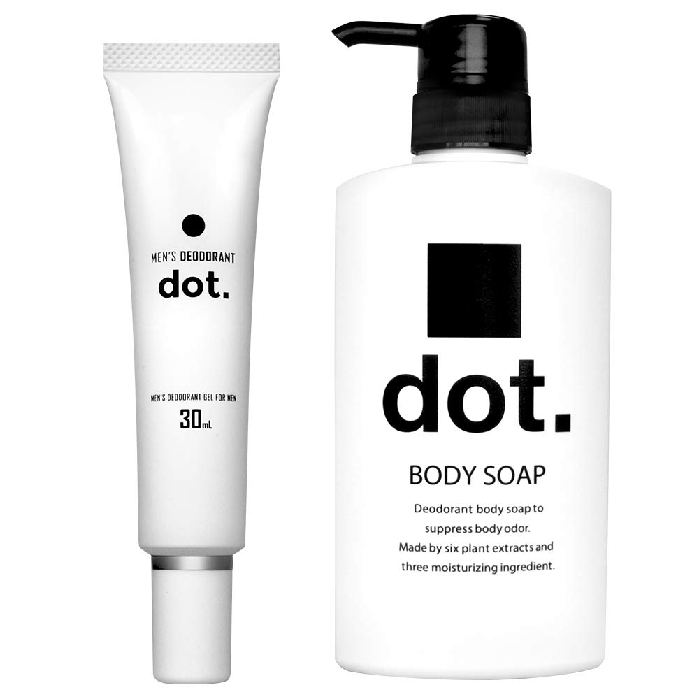 dot.メンズボディーソープ デオドラントジェル 450ml 30ml 体臭ケアセット
