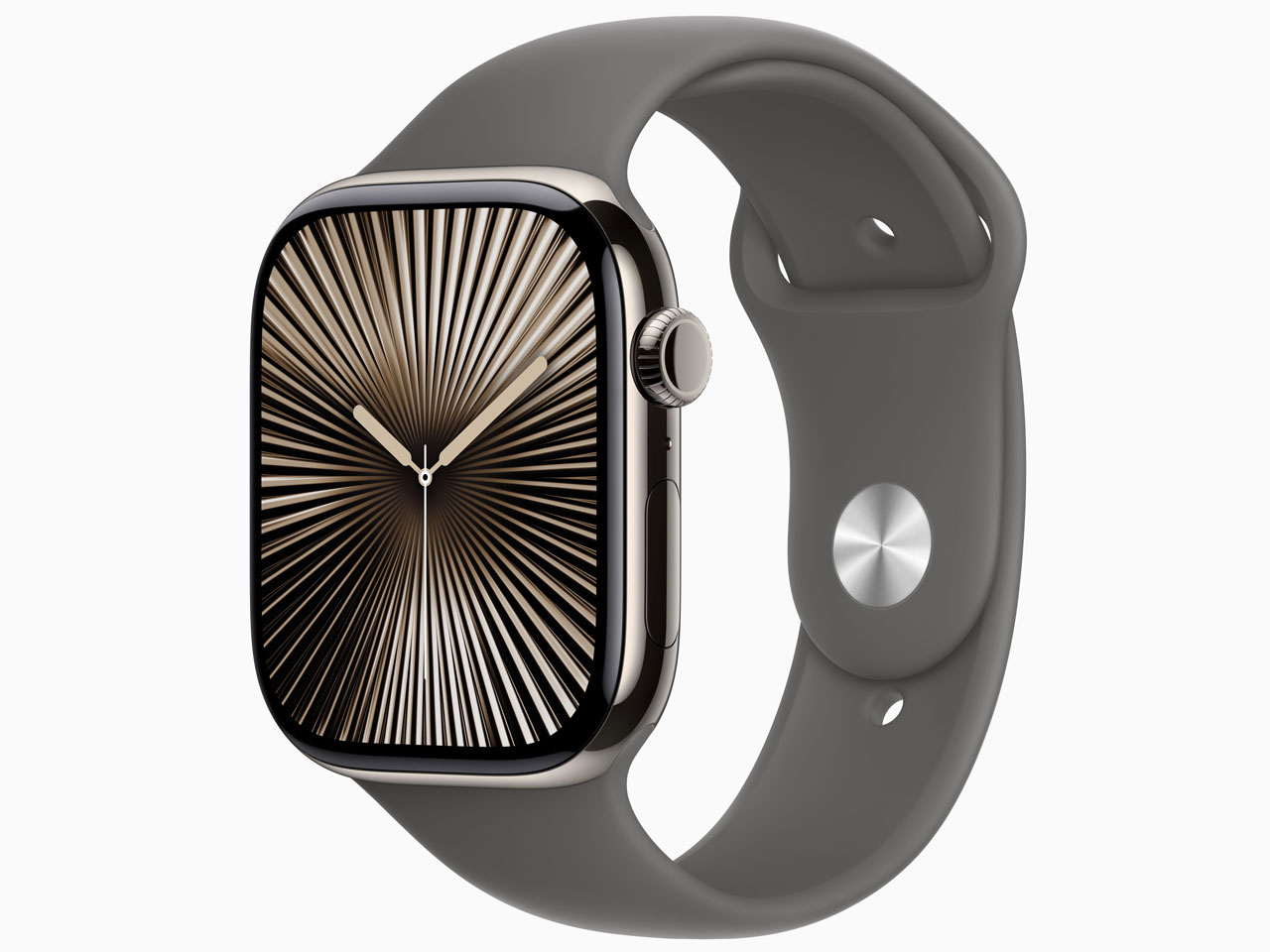 Apple Watch Series 10 GPS+Cellularモデル 46mm MWYA3J/A [ナチュラルチタニウムケース・ストーングレイスポーツバンド M/L]