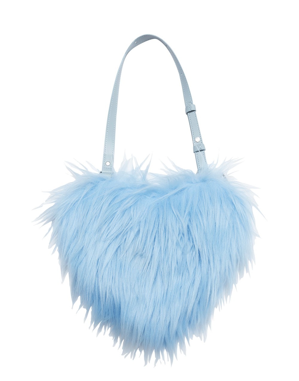 trolls heart mini faux fur bag
