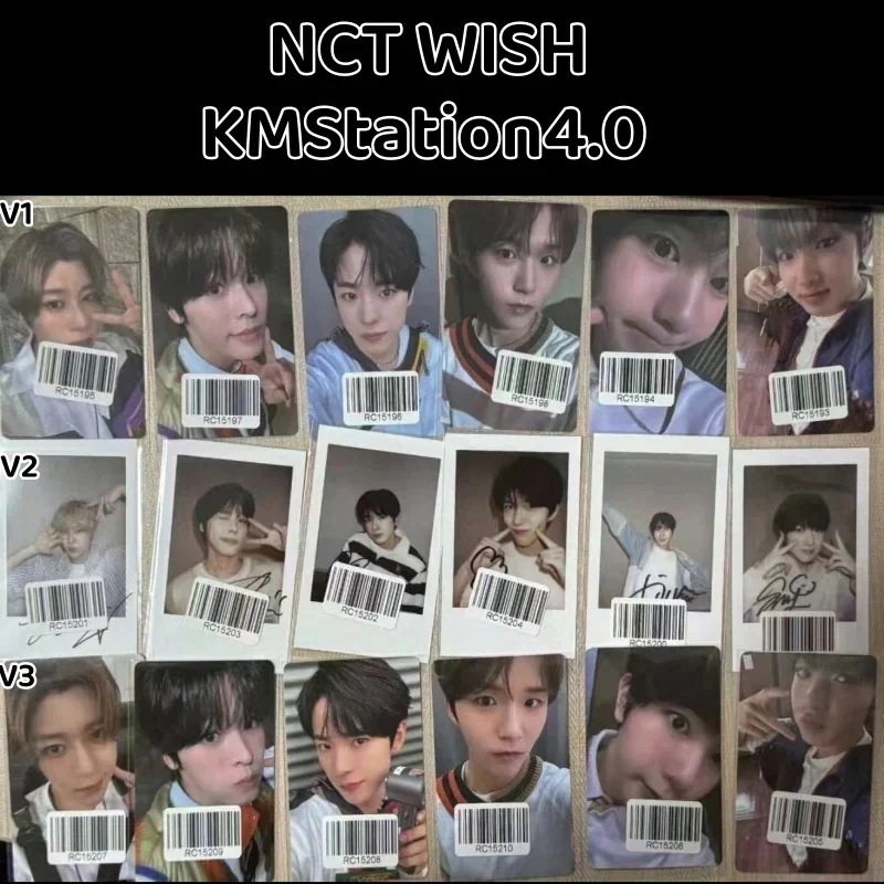 NCT WISH 中華　KMStationヨントン4.0　V1/V2/V3 6枚セット