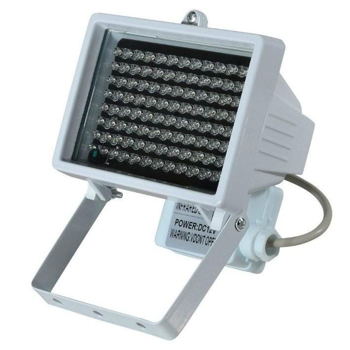 96灯 LED赤外線ライト/セキュリティーライト 赤外線投光器/監視カメラ補助照明/照射力重視 IRライト (-CA-96LED-W) -CA-96LED-W