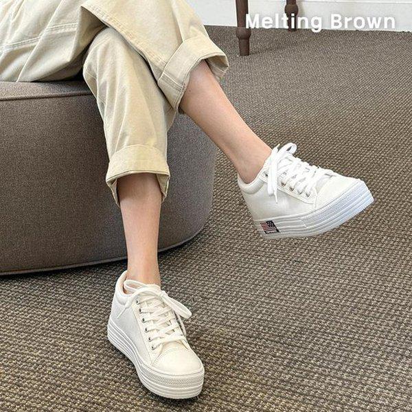 女性用厚底スニーカー 女性用運動靴 UN24