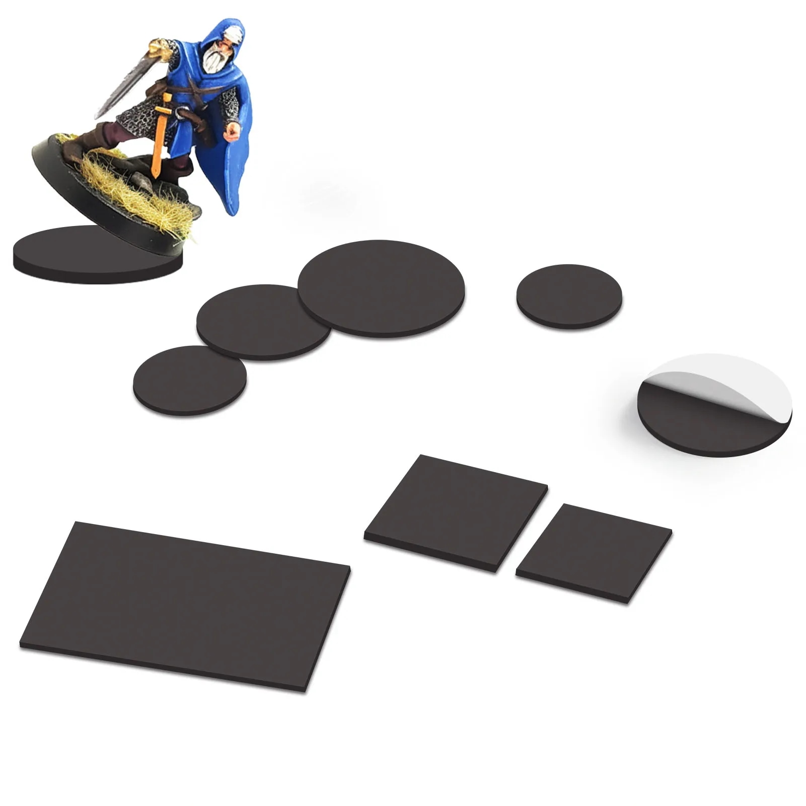 EVEMODELミニチュア磁気ゲームベース ウォーゲーム 軍事シミュレーションシーン CMB用自己接着性