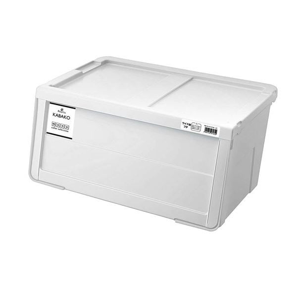 収納ボックス/収納ケース ホワイト ワイドMサイズ 幅60cm 日本製 スタッキング可 フタ付き 天馬 プロフィックス カバコ 5,002円